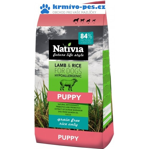 Nativia Puppy Lamb & Rice New 3 kg