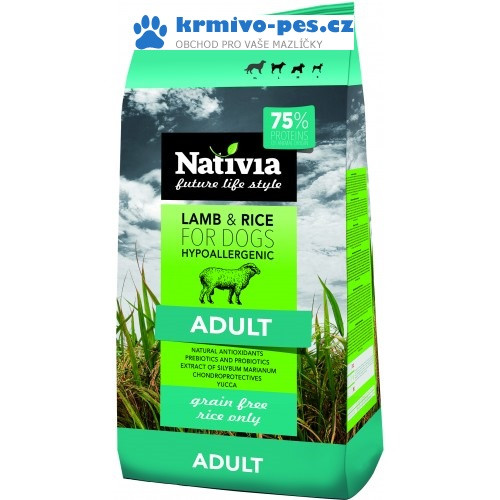 Nativia Adult Lamb & Rice 3 kg