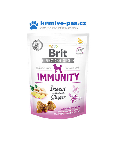 Brit snack Immunity isect & ginger 150 g