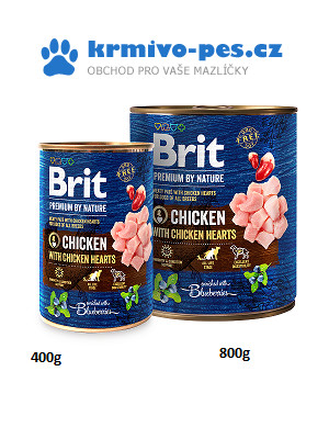 Brit Premium by Nature Chicken with Hearts 800 g