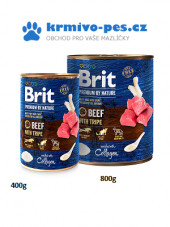 Brit Premium Dog by Nature konzerva Beef & Tripes 800g