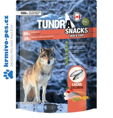 Tundra dog snack Salmon Skin & Coat 100 g