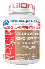 Giom pes Chondro L-karnitin SPORT 180 tbl+20% zdarma