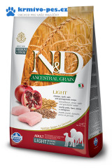 N&D LG DOG Light M/L Chicken&Pomegranate 2,5kg