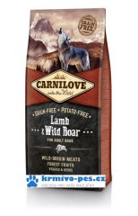 Carnilove Lamb & Wild Boar for adult 12kg + doprava zdarma