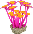Akvarijní dekorace FLOWERS 2 fialová/oranžová Zolux