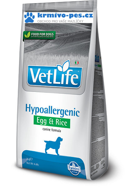 Vet Life Hypoallergenic Egg & Rice 12 kg