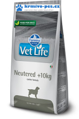 Vet Life Natural Canine Dry Neutered nad 10kg 2 kg