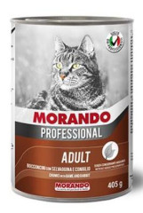 Morando Professional konzerva pro kočky zvěřina, králík405g