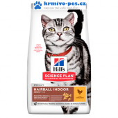 Hill's Feline Adult Hairball "for Indoor cats" Chicken 10 kg NOVÝ