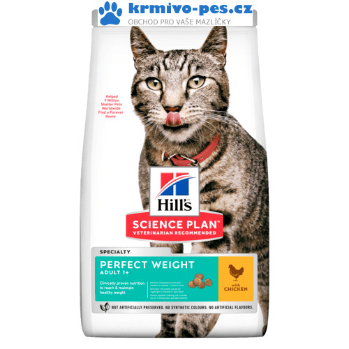 Hill's Feline Adult Perfect Weight Chicken 7 kg NOVÝ