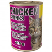 DELIKAN Konzerva pro kočky s kuřecím masem 410g