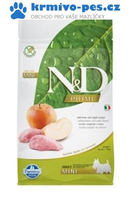 N&D PRIME DOG Adult Mini Boar & Apple 800g