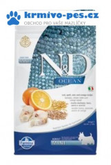 N&D OCEAN DOG LG Adult Mini Codfish & Orange 800g