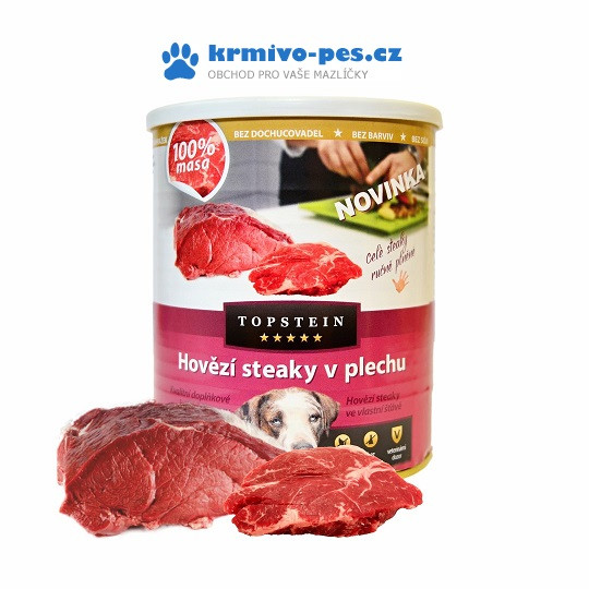 Topstein Hovězí steaky v plechu 800 g