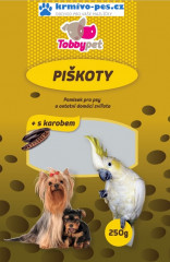 Piškoty TOBBY pro psy s KAROBEM 250g