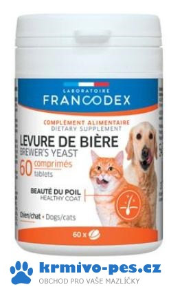 Francodex Pivovarské kvasnice pes kočka 60 tbl