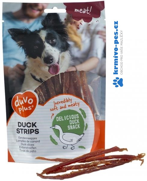 Duvo+ dog Meat! Duck strips 80 g