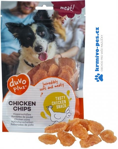 Duvo+ dog Meat! Chicken chips 80g