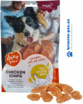 Duvo+ dog Meat! Chicken chips 80g - kuřecí dukáty