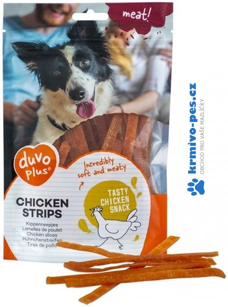 Duvo+ dog Meat! Chicken strips 80 g