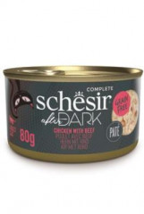 Schesir Cat konzerva After Dark Paté kuře/hovězí 80g