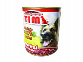 TIM konzerva pro psy - hovězí 1200g