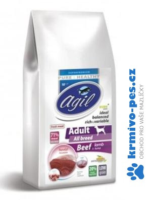 Agil Adult All Breed Low Grain Beef,Lamb,Tuna 10kg