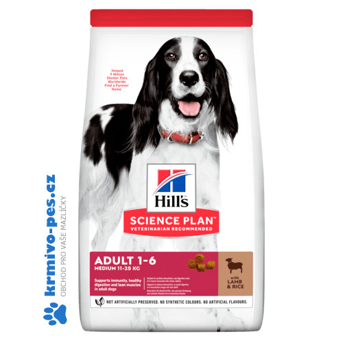 Hill's Can.Dry SP Adult Medium Lamb&Rice 2,5kg