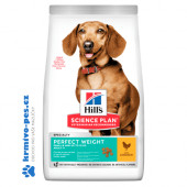 Hill's Science Plan Canine Adult Perfect Weight Small & Mini Chicken 6kg NOVÝ + konzerva 400g