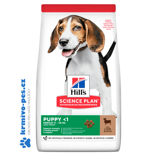 Hill's Science Plan Canine Puppy Medium Lamb & Rice 14 kg