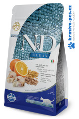 N&D OCEAN CAT LG Adult Codfish & Orange 300g