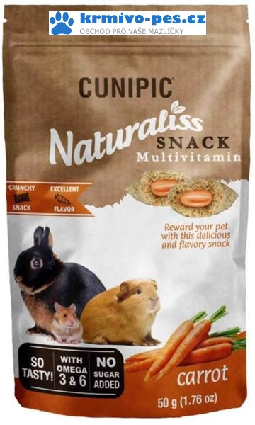 Cunipic Naturaliss snack Multivitamin pro drobné savce 50 g