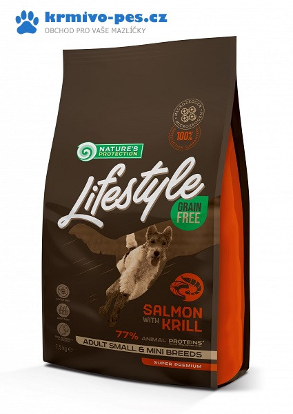 Nature's Protection Dog Dry LifeStyle GF Salmon SB 1,5 kg