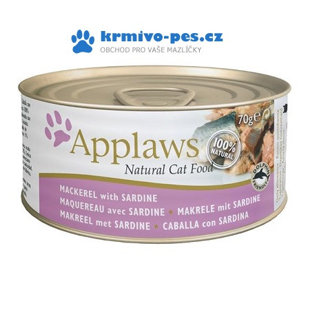 Applaws cat makrela & sardinky 70 g