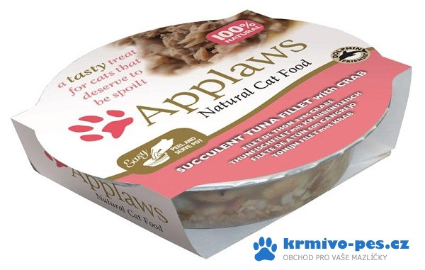 Applaws cat Pot Succulent tuňák & krab 60 g