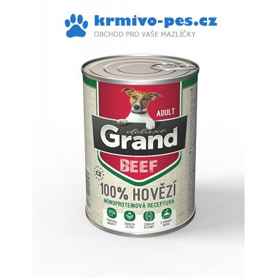 Agro Grand deluxe 100% Hovězí Adult 400 g