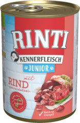 Rinti Dog Junior konzerva hovězí 400g