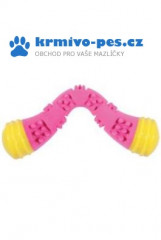 Hračka pes TPR SUNSET bumerang 23cm růžová Zolux