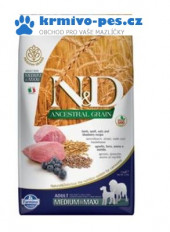 N&D LG DOG Adult M/L Lamb & Blueberry 2,5kg