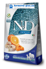 N&D OCEAN DOG Adult M/L Codfish&Pumpkin & Orange 2,5kg