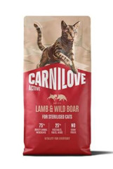 Carnilove Cat Active Dry Lamb& Wild Sterilised Adult 6kg