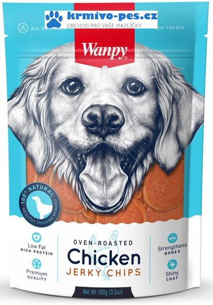 Wanpy Dog Chicken Jerky Chips 100g