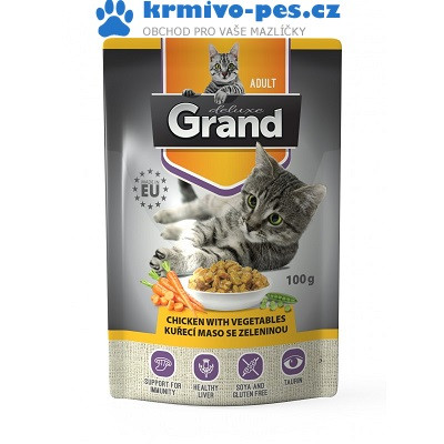 Grand deluxe Kuřecí maso se zeleninou 100g