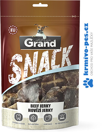 GRAND Suš. Deluxe Hovězí jerky pochoutka pro psy 100g