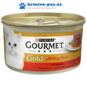 Gourmet Gold cat konz.-Melting heart paštika hovězí 85 g