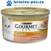 Gourmet Gold cat konz.-Melting heart paštika losos 85 g