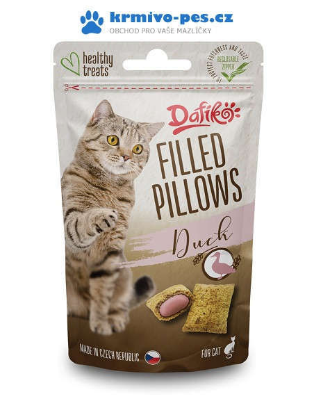 Dafiko Filled Pillows with Duck for Cats 40 g