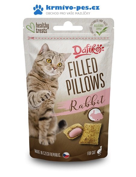 Dafiko Filled Pillows with Rabbit for Cats 40 g