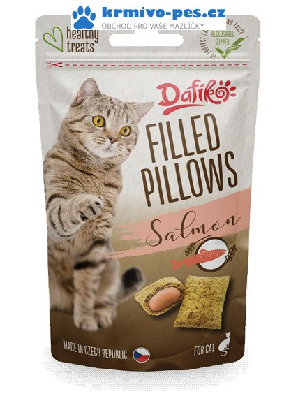 Dafiko Filled Pillows with Salmon for Cats 40 g